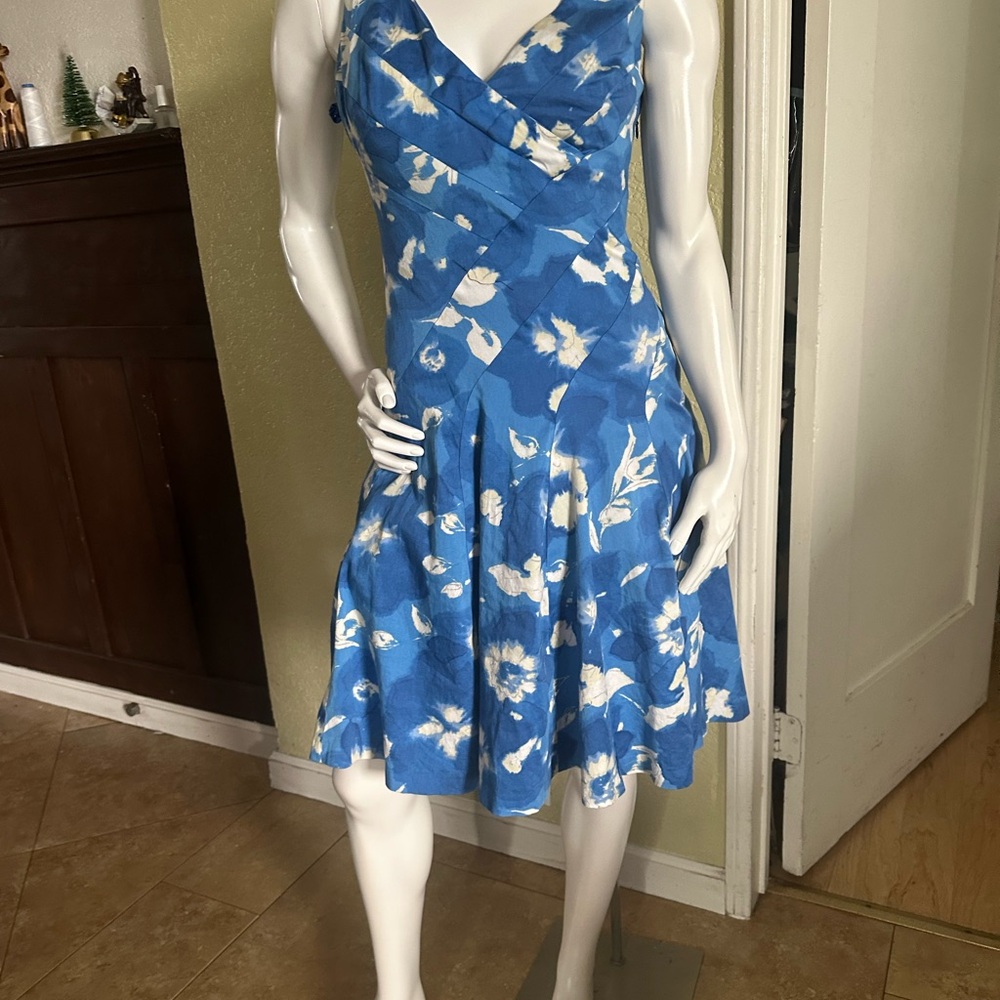 Floral Blue Dress